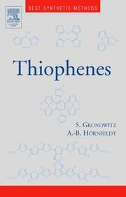 Cover of: Thiophenes (Best Synthetic Methods) by Salo Gronowitz, Anna-Britta Hörnfeldt