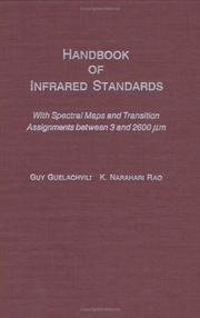 Cover of: Handbook of infrared standards by Guy Guelachvili, Guy Guelachvili