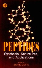 Cover of: Peptides by Bernd Gutte