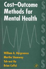 Cover of: Cost-outcome methods for mental health