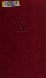 Cover of: Ethik der Griechen
