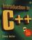 Cover of: Introduction to C++