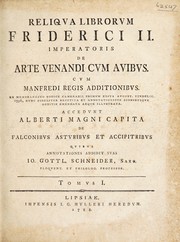 Cover of: Reliqua librorum Friderici II: Imperatoris de arte venandi cum avibus
