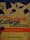 Cover of: Student college success