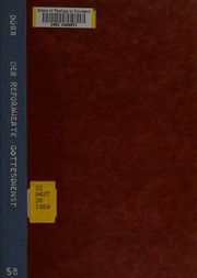Cover of: Der reformierte Gottesdienst und die liturgische Erneuerungsbewegung by Johannes Dürr