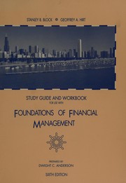 Cover of: Foundations of financial management by Stanley B. Block