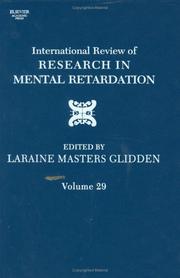 Cover of: International Review of Research in Mental Retardation, Volume 29 (International Review of Research in Mental Retardation)