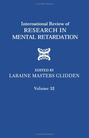 Cover of: International Review of Research in Mental Retardation, Volume 32 (International Review of Research in Mental Retardation)