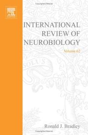 Cover of: International Review of Neurobiology, Volume 62 (International Review of Neurobiology) by Ronald J. Bradley