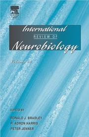 Cover of: International Review of Neurobiology (International Review of Neurobiology) (International Review of Neurobiology) by Ronald J. Bradley