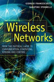 Cover of: Wireless networks: from the physical layer to communication, computing, sensing, and control