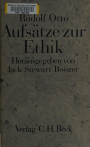 Cover of: Aufsätze zur Ethik