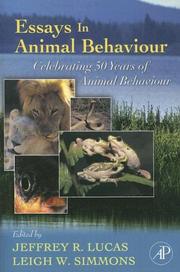Cover of: Essays in Animal Behaviour | 