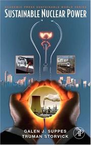 Cover of: Sustainable Nuclear Power (Sustainable World)