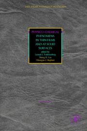 Cover of: Physico-Chemical Phenomena in Thin Films and at Solid Surfaces, Volume 34 (Thin Films and Nanostructures) (Thin Films and Nanostructures)