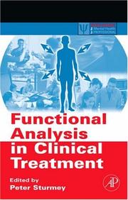 Cover of: Functional Analysis in Clinical Treatment by Peter Sturmey