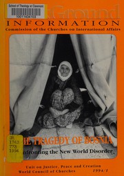 Cover of: The Tragedy of Bosnia: confronting the New World disorder