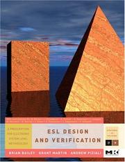 Cover of: ESL Design and Verification: A Prescription for Electronic System Level Methodology (Systems on Silicon) (Systems on Silicon)