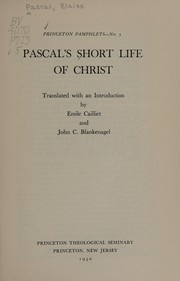 Cover of: Short life of Christ