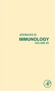 Cover of: Advances in Immunology, Volume 93 (Advances in Immunology) (Advances in Immunology)
