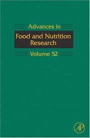 Cover of: Advances in Food and Nutrition Research, Volume 52 (Advances in Food and Nutrition Research) (Advances in Food and Nutrition Research) | Steve Taylor