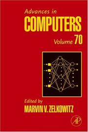 Cover of: Advances in Computers, Volume 70 (Advances in Computers) (Advances in Computers) by Marvin V. Zelkowitz, Marshall C. Yovits, Marvin V. Zelkowitz