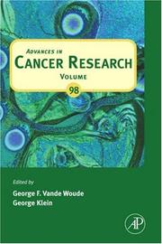Cover of: Advances in Cancer Research, Volume 98 (Advances in Cancer Research) (Advances in Cancer Research)