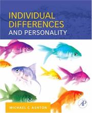 Individual Differences and Personality by Michael C. Ashton