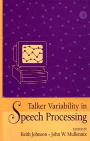 Cover of: Talker variability in speech processing