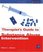 Cover of: Therapists' guide to substance abuse intervention