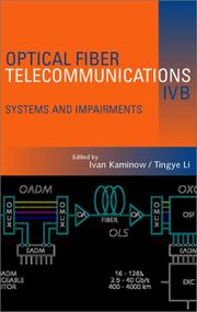 Cover of: Optical Fiber Telecommunications IV-B by Ivan P. Kaminow, Tingye Li