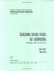 Cover of: Instructor's Resource Guide to accompany Computerization and Controversy, Second Edition: Teaching Social Issues of Computing Challenges, Ideas and Resources