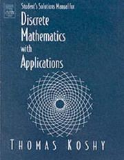 Cover of: Student's Solutions Manual for Discrete Mathematics With Applications