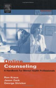 Cover of: Online Counseling by Ron Kraus, Jason Zack, George Stricker