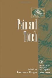 Cover of: Pain and touch