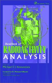 Cover of: Handbook of Radioactivity Analysis