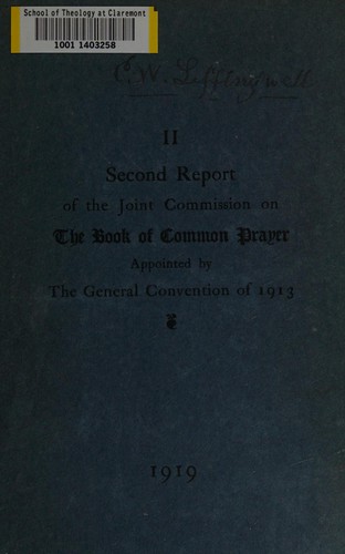 Joint Commission on the Book of common prayer by Episcopal Church