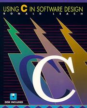 Cover of: Using C in software design by Ronald J. Leach