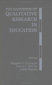 Cover of: The Handbook of qualitative research in education | 