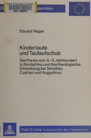 Cover of: Kinderstufe und Taufaufschub by Eduard Nagel
