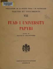 Cover of: Fuad I university papyri