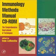 Cover of: Immunology Methods Manual Cd-Rom: the Comprehensive Sourcebook of Techniques