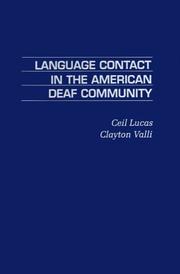 Cover of: Language contact in the American deaf community