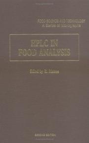 Cover of: HPLC in food analysis
