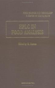 Cover of: HPLC in Food Analysis, Second Edition (Food Science and Technology) by R. Macrae