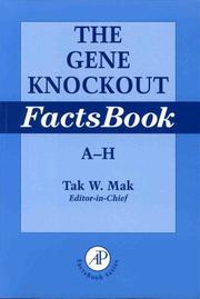 Cover of: The Gene Knockout Factsbook (2-Volume Set) (Factsbook)