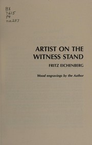 Cover of: Artist on the witness stand