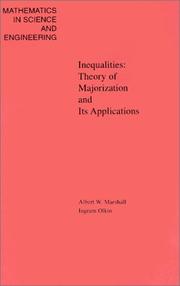 Cover of: Inequalities by Albert W. Marshall