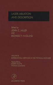 Cover of: Laser ablation and desorption by edited by John C. Miller and Richard F. Haglund, Jr.