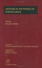 Cover of: Methods of the Physics of Porous Media, Volume 35 (Experimental Methods in the Physical Sciences)